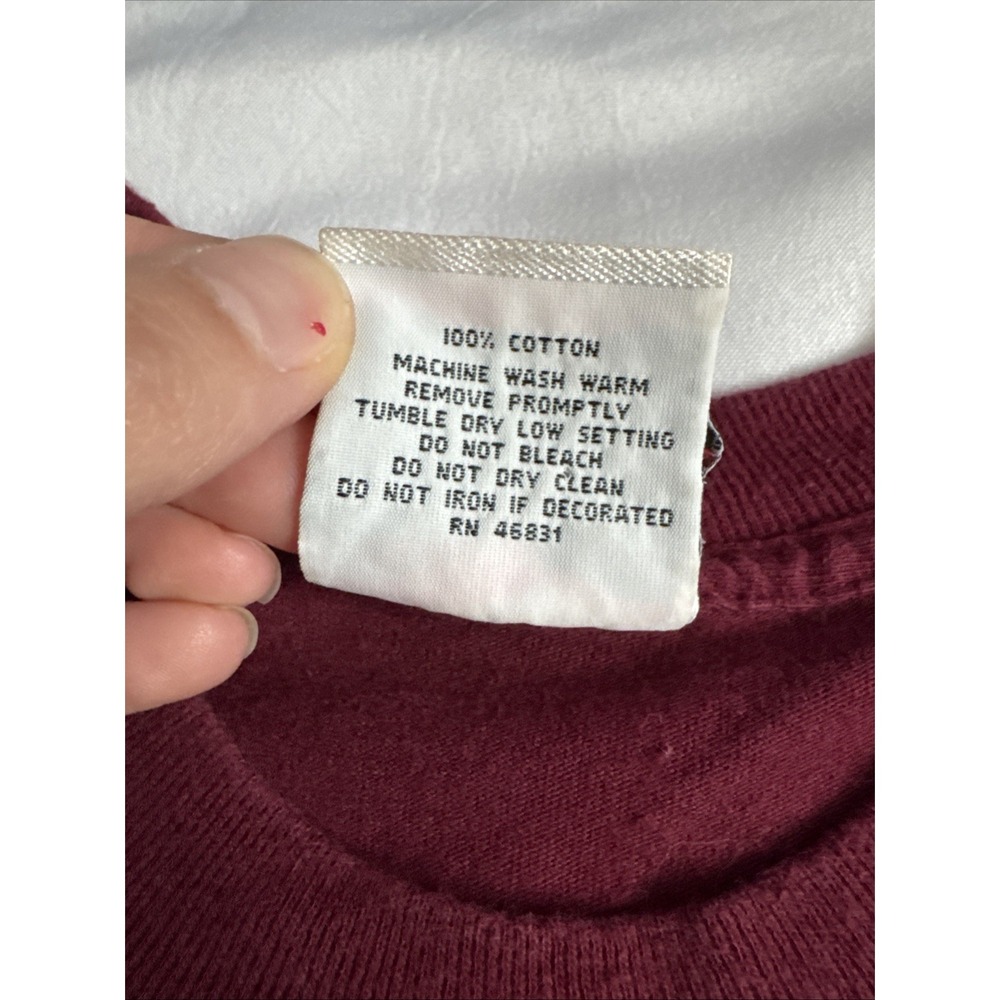 Vintage 90s Riddell Washington Redskins NFL Football Helmet T Shirt Men's Medium - Picture 10 of 11